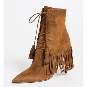 Worn once aquazzura mustang bootie 39